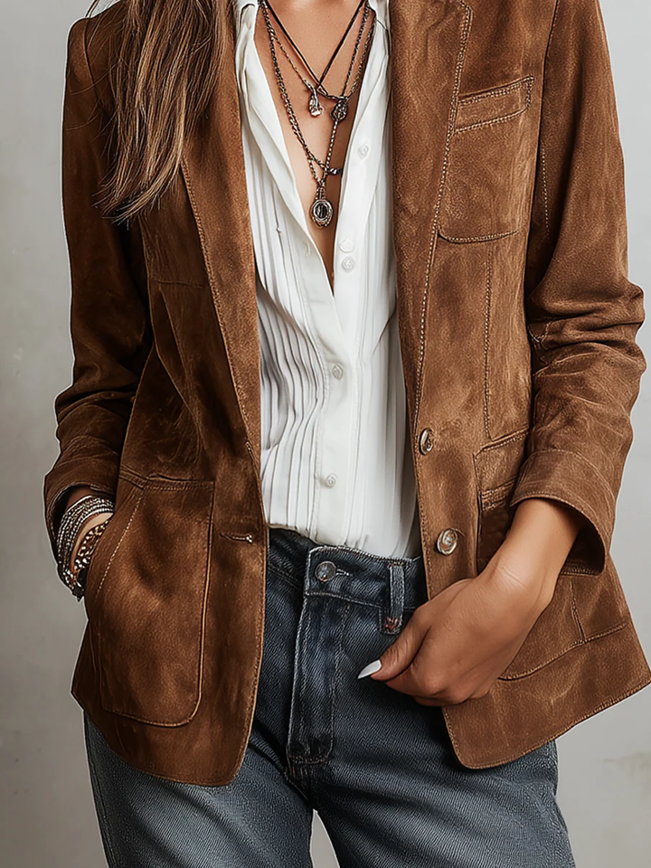 Marlene™ | Vintage Blazer Braun