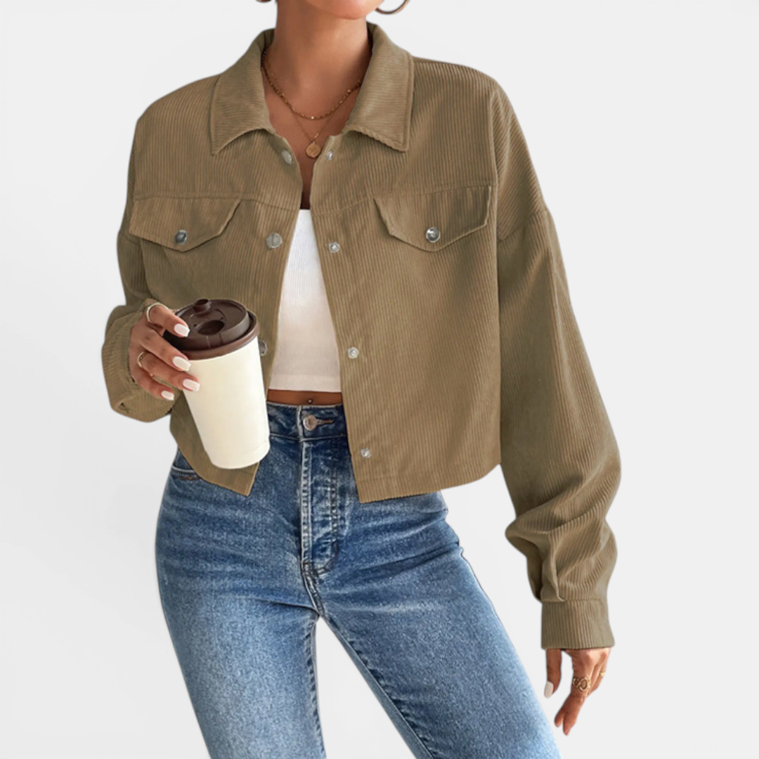 DEVIN™ – Lässige Cordjacke mit Knopfleiste