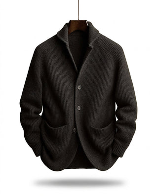 Adrian | Strickjacke mit Schalkragen und Knopfleiste