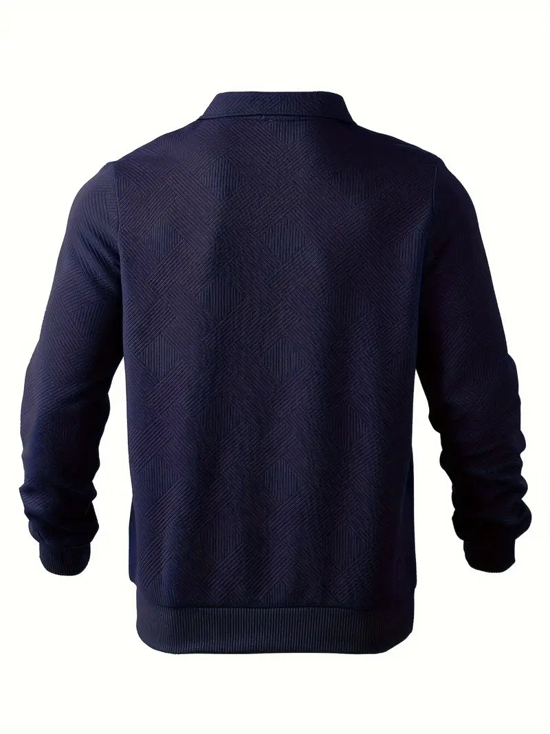 Didier – Vintage-Pullover mit Reißverschluss und geometrischem Design