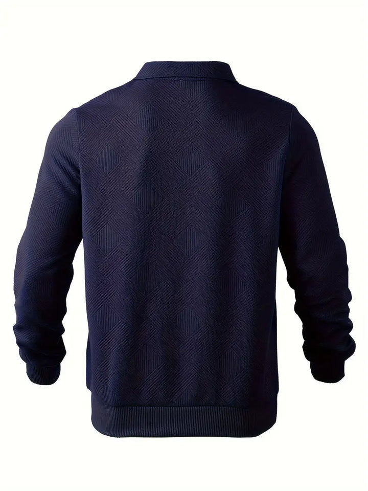 Didier – Vintage-Pullover mit Reißverschluss und geometrischem Design