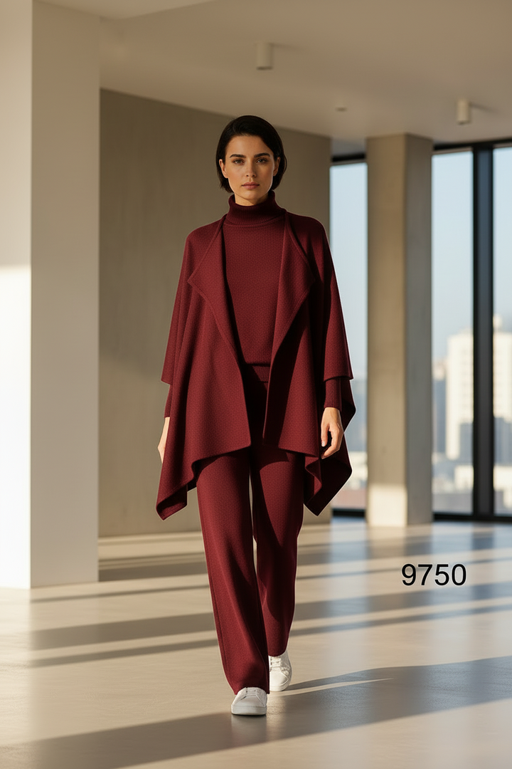 1. Mella™ Merino Lounge-Set – Cardigan, Strickjacke &amp; Hose