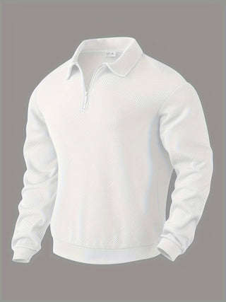 Didier – Vintage-Pullover mit Reißverschluss und geometrischem Design
