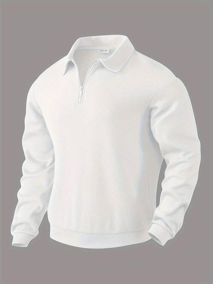 Didier – Vintage-Pullover mit Reißverschluss und geometrischem Design