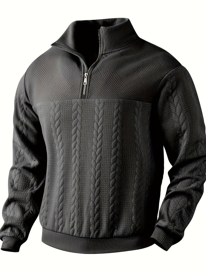 Vintage mit Reißverschluss Pullover mit Elegant Design
