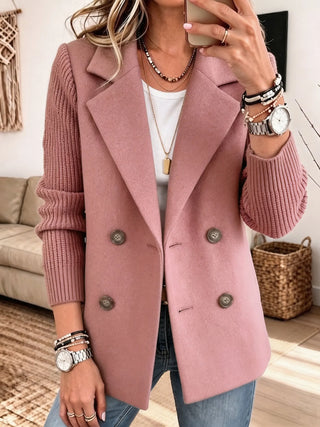 Elegante Jacke mit Strickärmeln