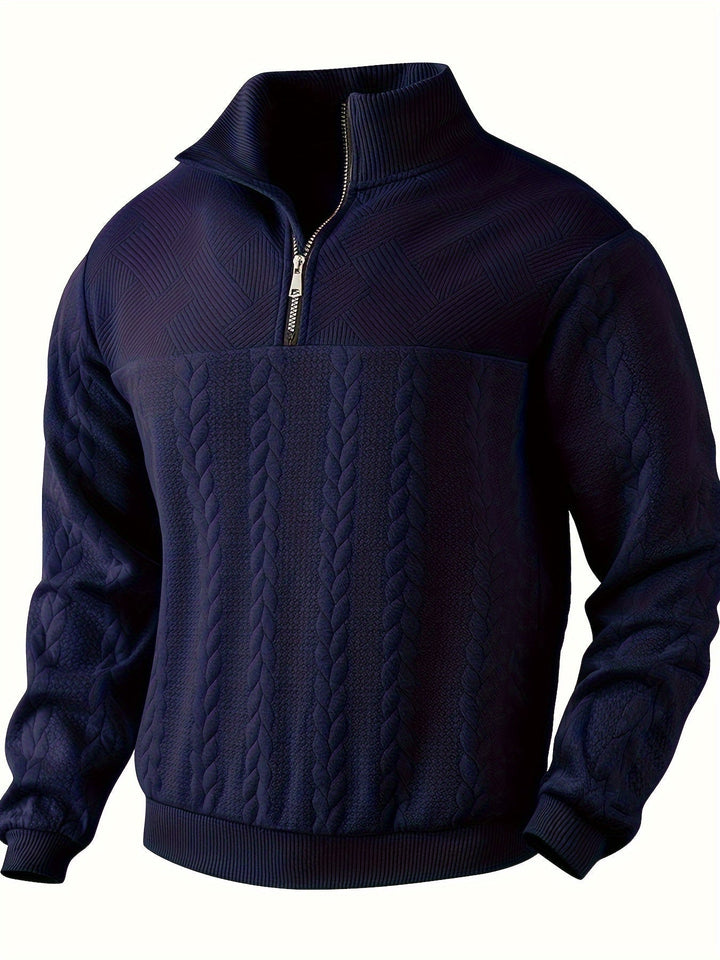 Vintage mit Reißverschluss Pullover mit Elegant Design