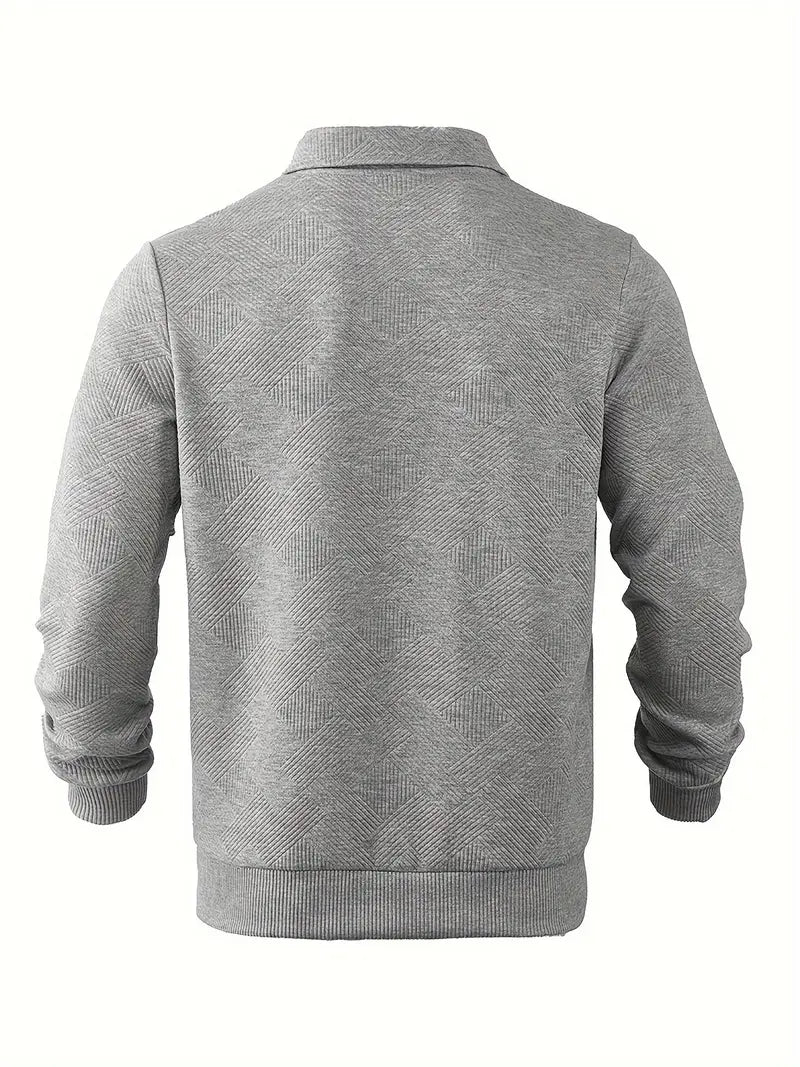 Didier – Vintage-Pullover mit Reißverschluss und geometrischem Design