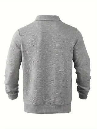 Didier – Vintage-Pullover mit Reißverschluss und geometrischem Design
