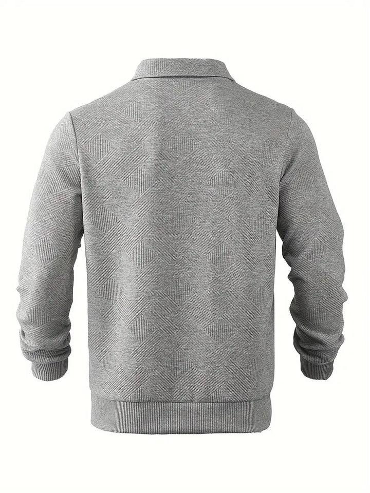 Didier – Vintage-Pullover mit Reißverschluss und geometrischem Design