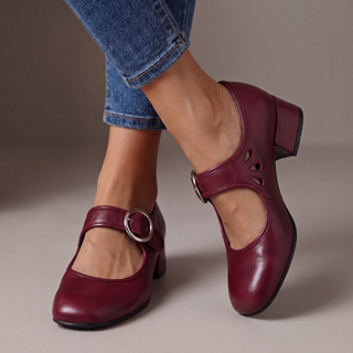 Véronique | Leder‑Riemchenpumps