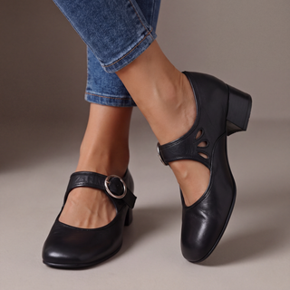 Véronique | Leder‑Riemchenpumps