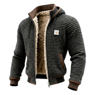 Laluna® | Retrojacke mit Kapuze und Reißverschluss