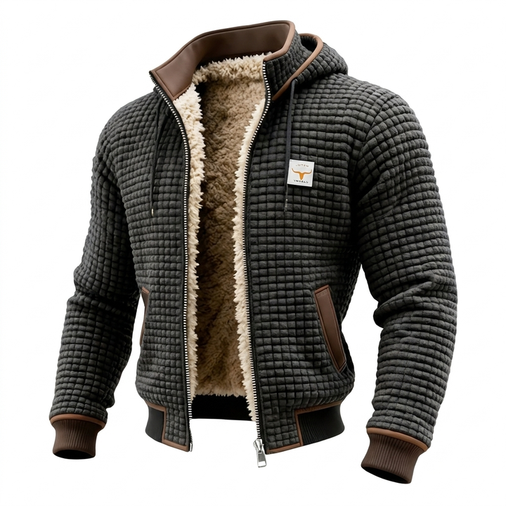 Laluna® | Retrojacke mit Kapuze und Reißverschluss