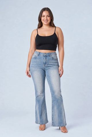 Hellblauer, ausgefallener Jeans
