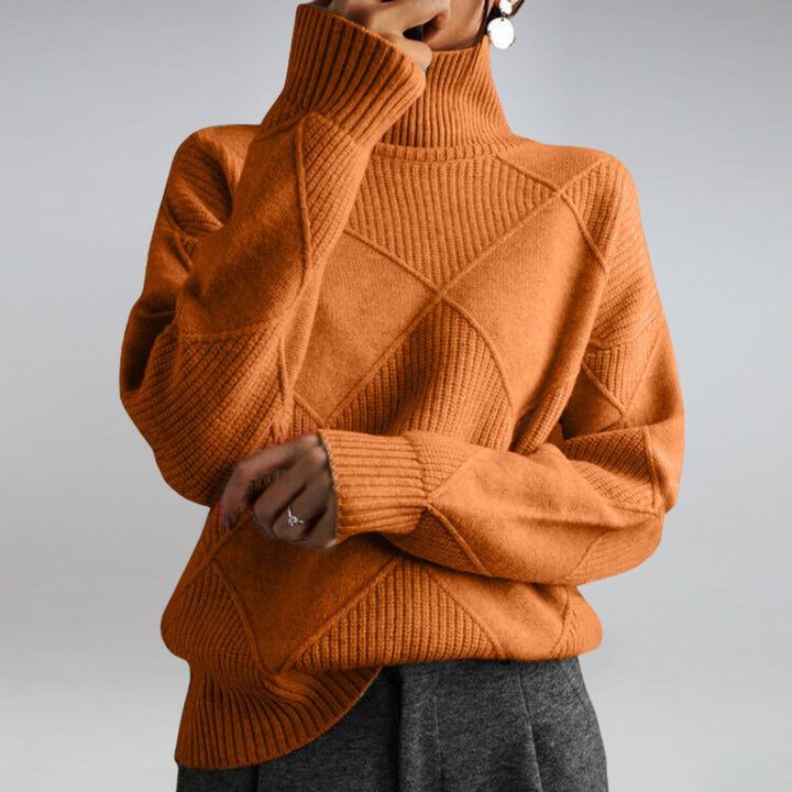Linda™ – Luxuriös Damen Kaschmir Rollkragenpullover für Wärme &amp; Eleganz