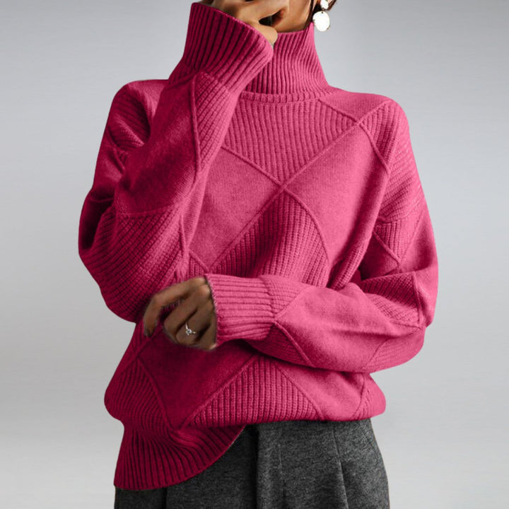 Linda™ – Luxuriös Damen Kaschmir Rollkragenpullover für Wärme &amp; Eleganz