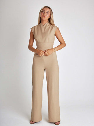 Nova™ Ärmelloser Damen-Jumpsuit mit weitem Bein