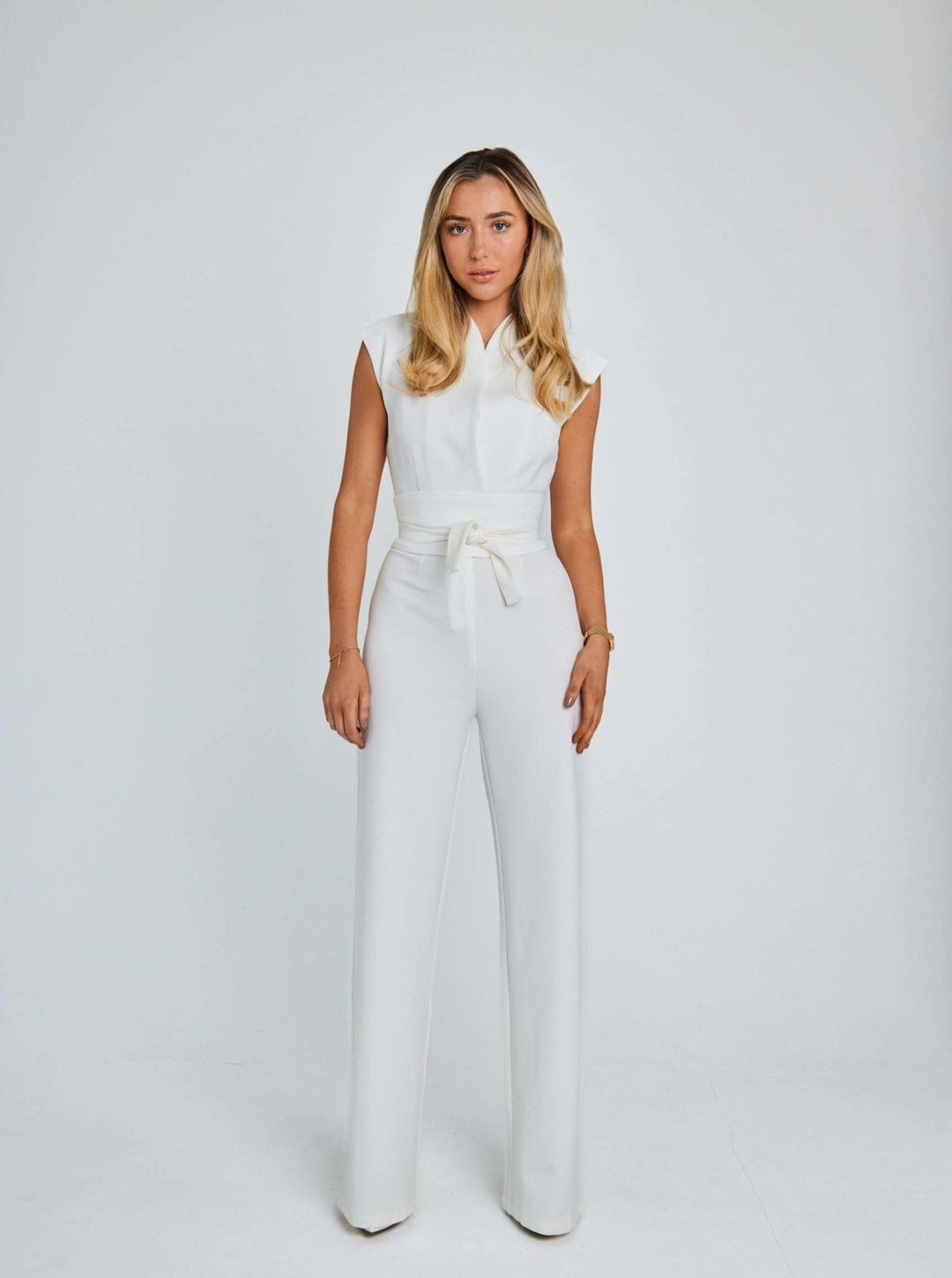 Nova™ Ärmelloser Damen-Jumpsuit mit weitem Bein