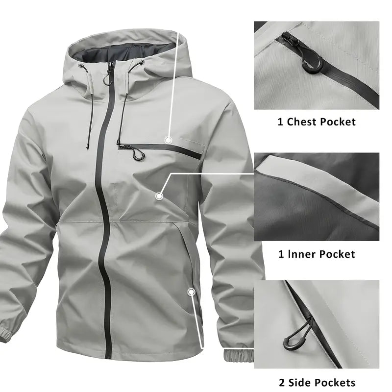 🔥Begrenzter Lagerbestand 50 % RABATT⛰️ Herren 3-in-1 Regenjacke Wind- &amp; Kälteschutz - Totale Schutz