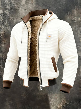 Laluna® | Retrojacke mit Kapuze und Reißverschluss