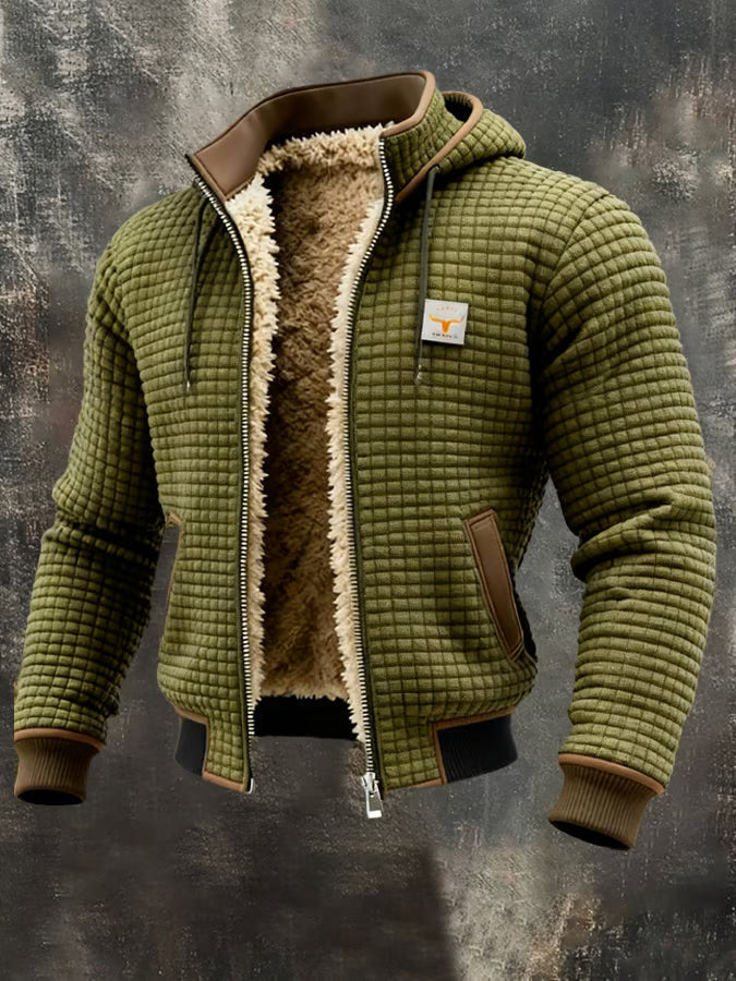 Laluna® | Retrojacke mit Kapuze und Reißverschluss