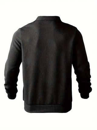 Didier – Vintage-Pullover mit Reißverschluss und geometrischem Design