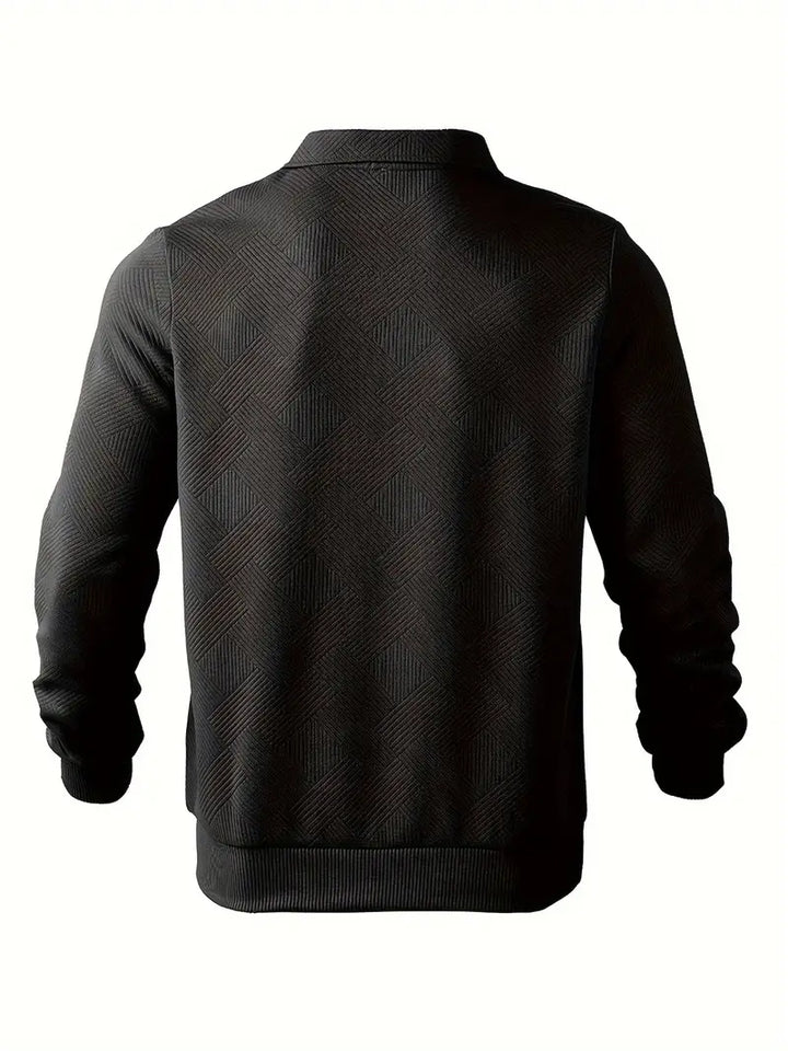 Didier – Vintage-Pullover mit Reißverschluss und geometrischem Design